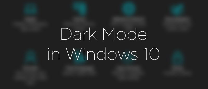 dark mode windows 10
